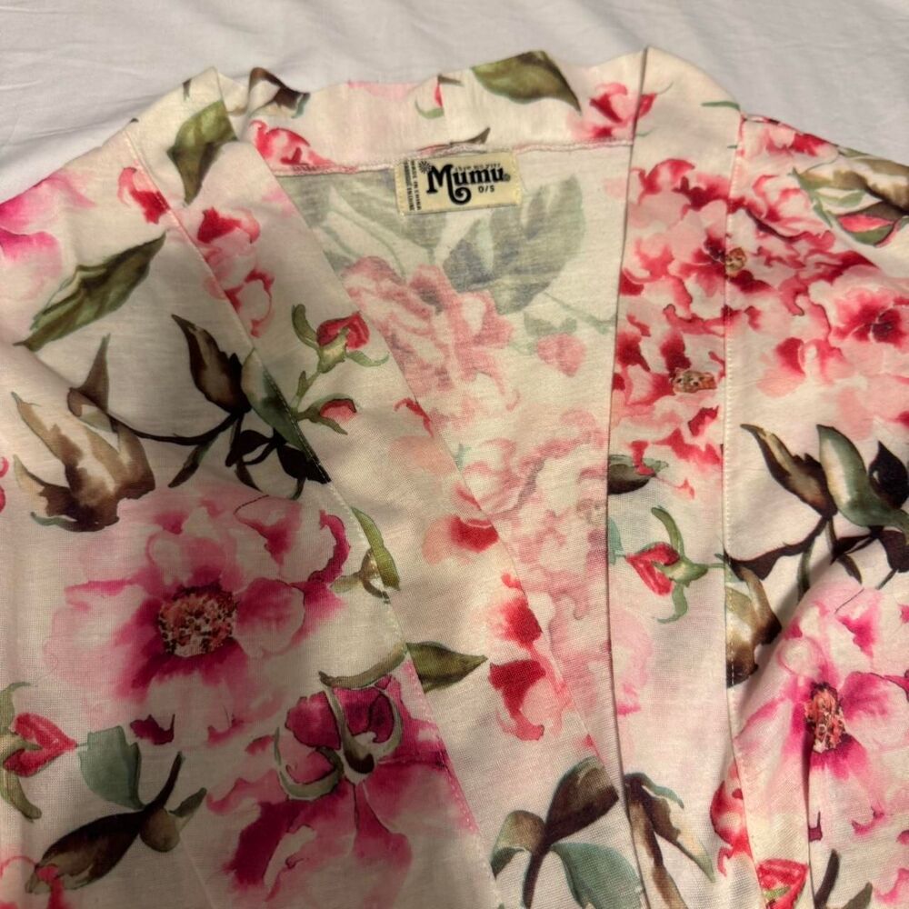 Show Me Your Mumu Womens Multi Robe kimono OS Floral Wedding Night - Picture 6 of 6